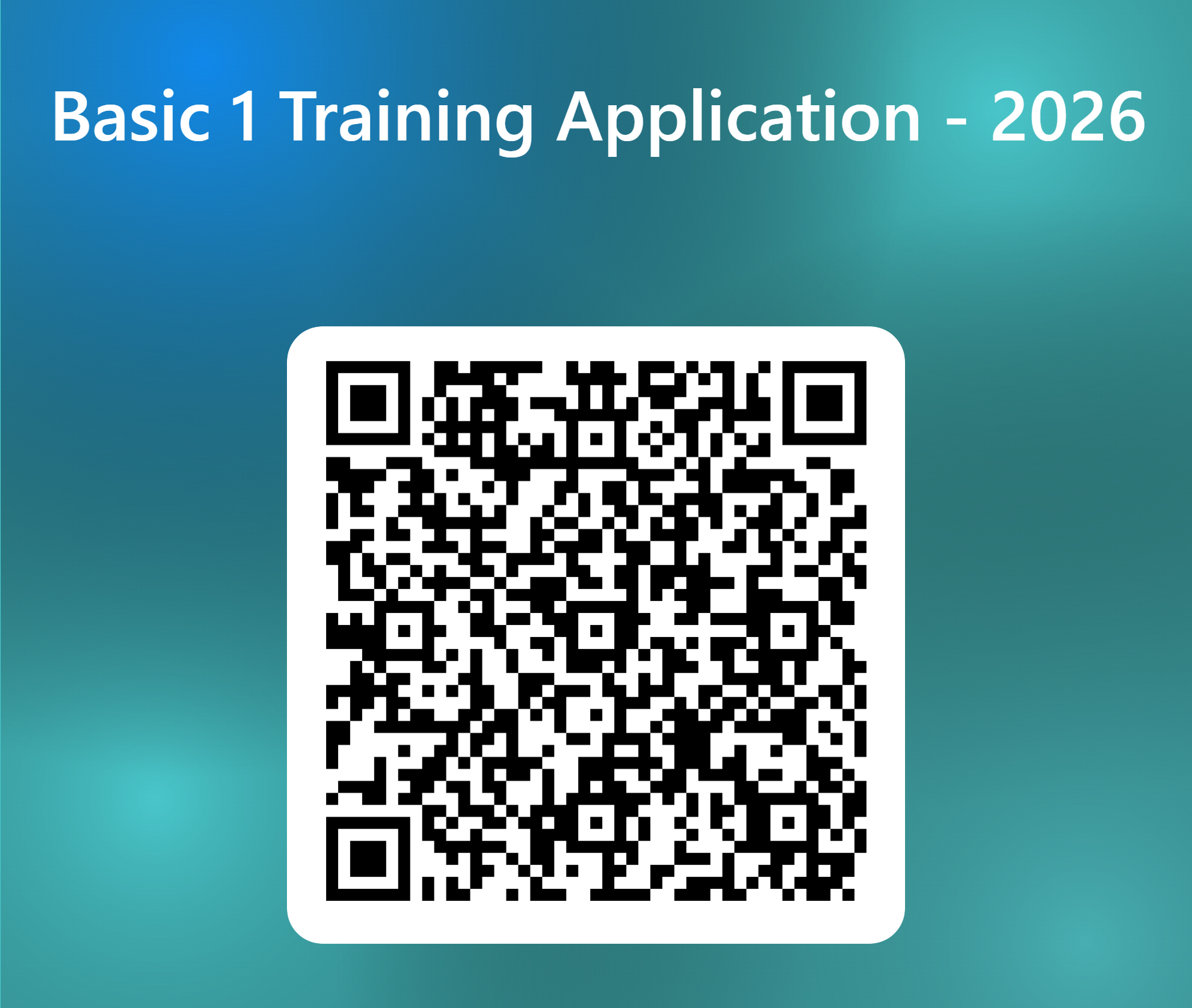 QR Code for Basic Training Registration