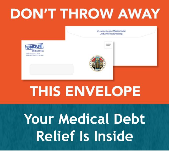 Debt relief letter envelope