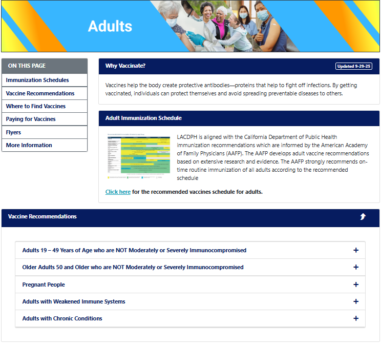 adults webpage