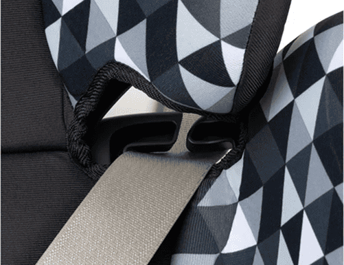 Close-up of Go-Time Booster Seat key safety features