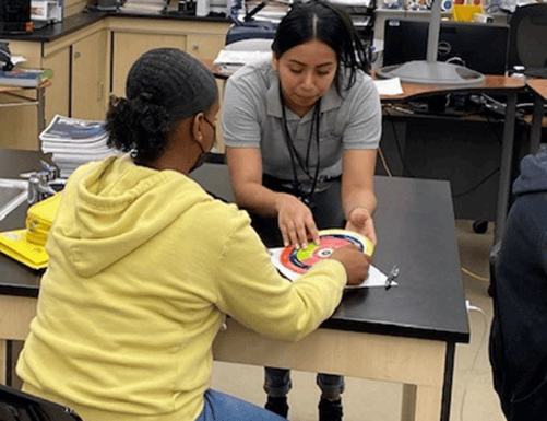 Teen drivers learning about safe driving habits and the dangers of distractions