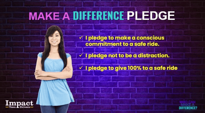 Middle school students exploring real-life testimonials and strategies to prevent distracted driving