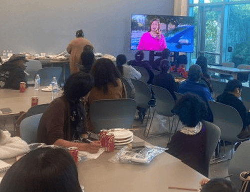 Parents and caregivers attending a workshop on guiding children to stay safe on the road