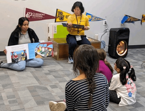 Preschool kids learning and playing during an educational workshop