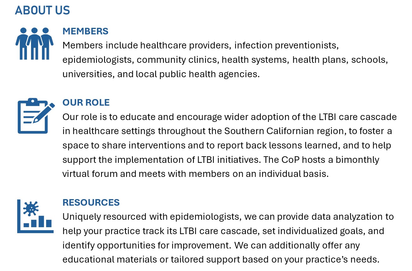 Southern California Regional Community of Practice to End TB - About Us